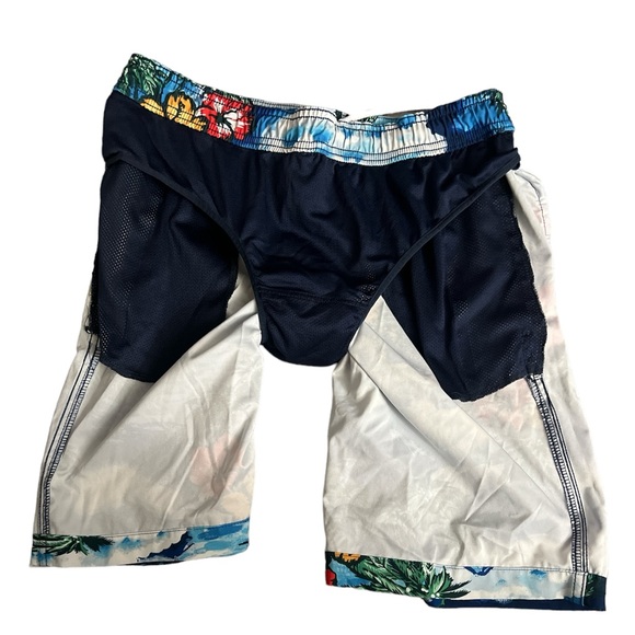 Gap Men’s Tropical Hawaiian Blue Multicolor Board Shorts Swimming Trunks Small - Picture 3 of 5